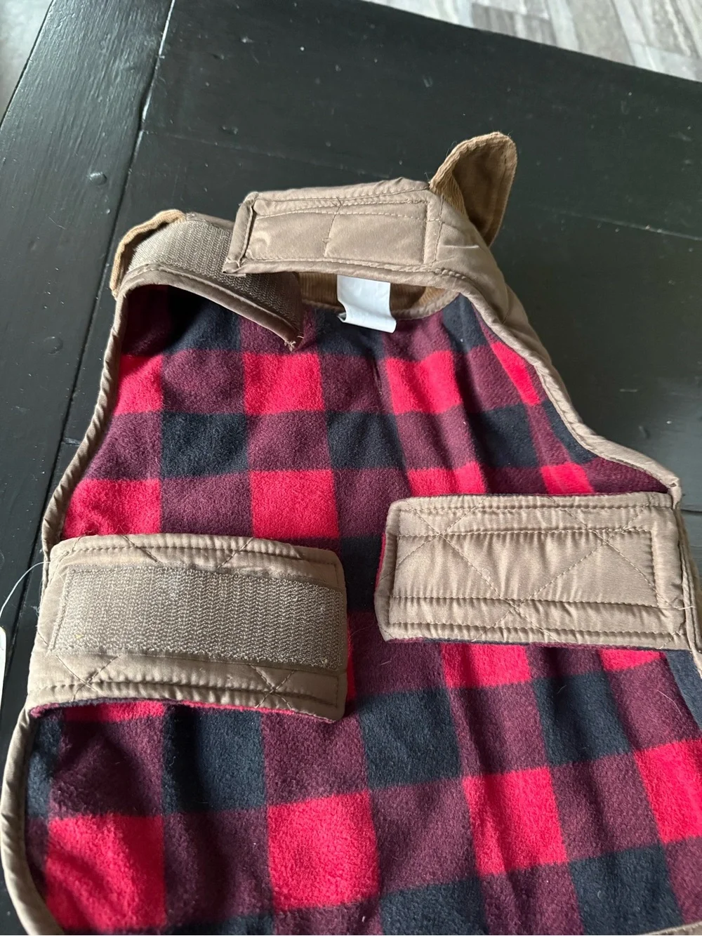 Eddie Bauer Brown Quilted Dog Jacket